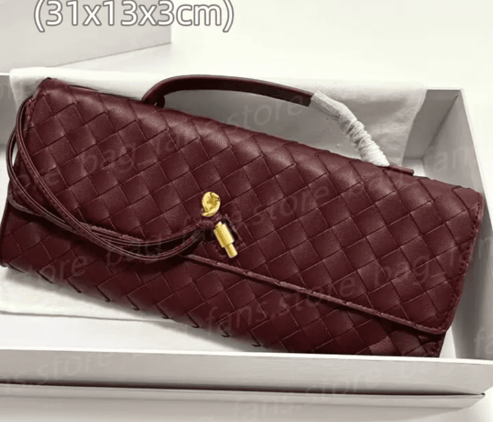 Maroon Bottega Wallet