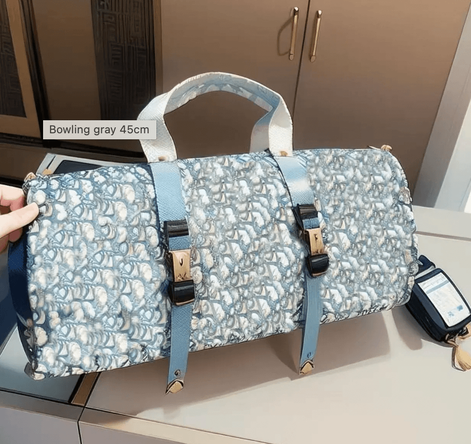 Grey Dior Duffle