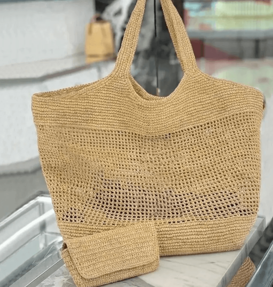 YSL Straw tote